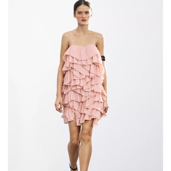 Zara Ruffled Dress ZW Collection - Picture 3 of 9